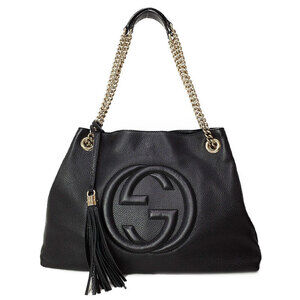 Gucci Soho Chain Tote pebbled leather Shoulder Bag